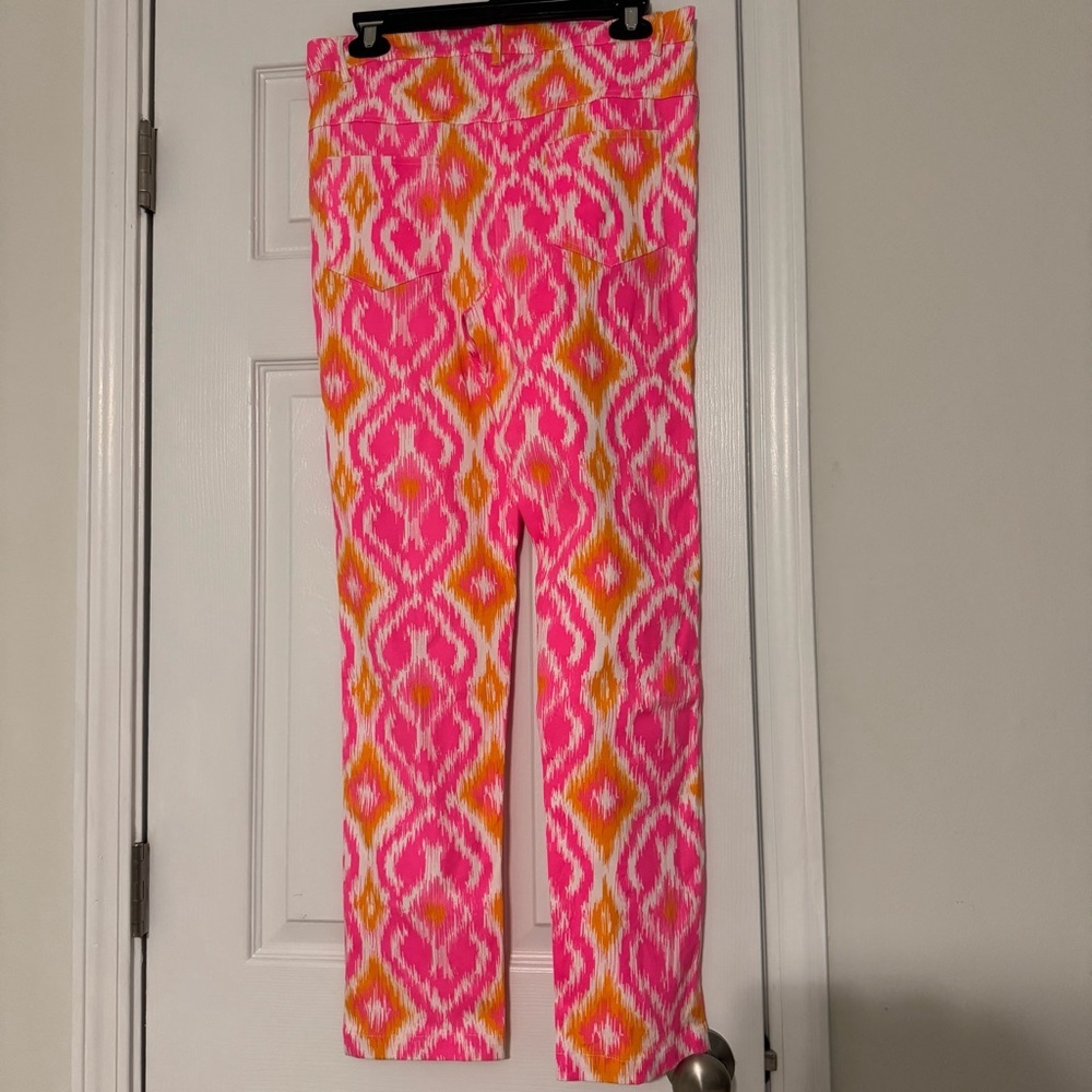 Gretchen Scott Designs Gripeless Jeans - Knit Ikat Pink Large - Picture 3 of 6